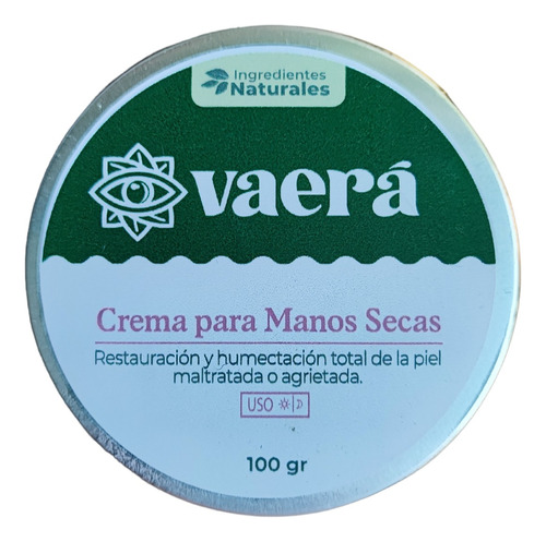 Crema Para Manos Secas 100 Gr, Agrietadas, Piel Maltratada