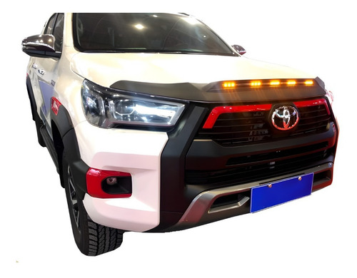 Deflector Con Luz Led Para Hilux 16+ Original Obbo