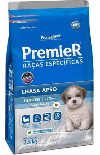 Ração Premier Raças Específicas Lhasa Apso Filhote 2,5kg