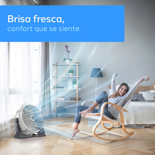 Ventilador De Piso Navia Cfn-2020 De 20 Pulg. 3 Velocidades 50.8 Cm Blanco Gris Plástico 5