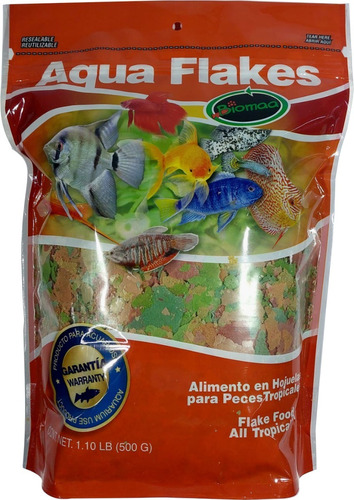 Aqua Flakes 500grs (alimento Para Peces Premium 1.1 Lb)
