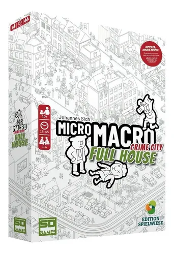 Spielwiese Micro Macro: Full House - Juego de Mesa - Juego de encuestas - para Toda la Familia - 10 años o más - 1 a 4 Jugadores - Versión Francesa Spielwiese Micro Macro: Full House - Juego de Mesa - Juego de encuestas - para Toda la Familia - 10 años o más - 1 a 4 Jugadores - Versión Francesa