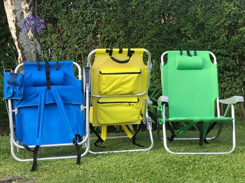 Silla Reposera Playa Tommy Colores Bolso Termico Cuotas!!!