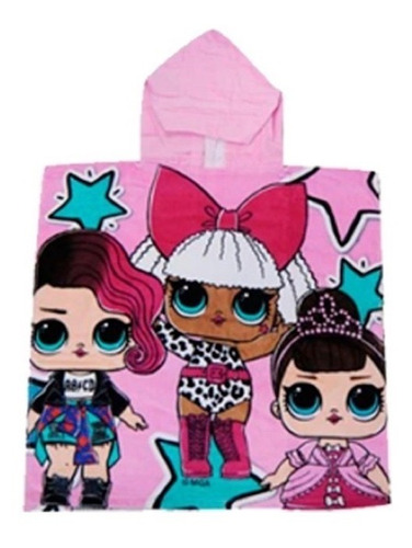 Bata Poncho Con Capucha Disney Baño Playera Infantil