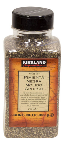 Pimienta Negra Molido Grueso Kirkland Signature 359g