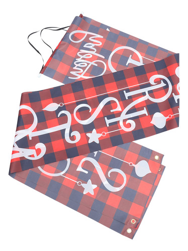 Cartel De Puerta De Feliz Navidad Con Pareados Navideños Dec