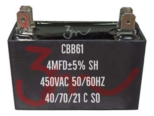 Capacitor De Marcha 4uf (mfd) Para Refrigeración Y Otros