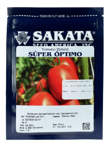 Semilla De Tomate Super Optimo De Sakata 1 Millar