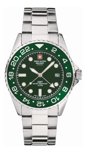 Reloj Swiss Alpine Military Master Diver Gmt 7052.1134sam