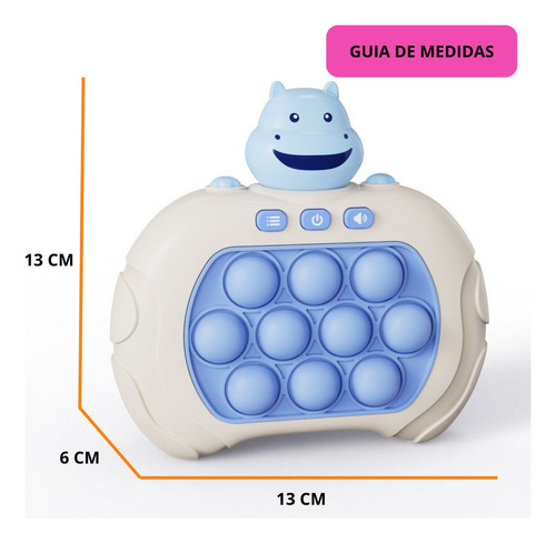 Pop It Eletrônico Coelho Rosa Game Anti Stress Crianças