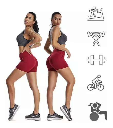 Gym Short Licra Deportiva Levanta Pompa Sexy Correr Moda Yoga