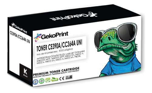 Toner Geko Compatible Hp Ce390a Para M4555