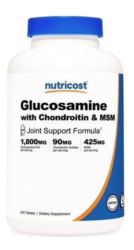 Original Nutricost Glucosamine & Chondroitin & Msm, 240cap