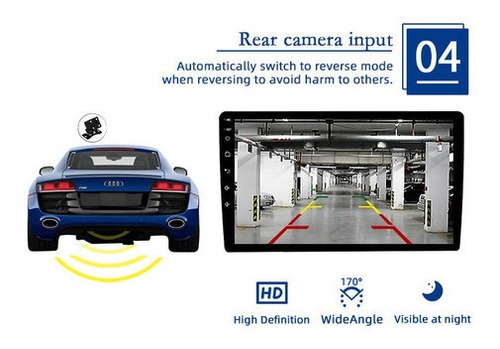 Imagen 7 de 10 de Estéreo Para Auto De 2 Din Con Wifi Gps Android Con Cámara