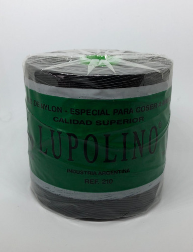 Hilo Lupolino Coser Mano Encerado Nr 7 X 670 Mt Color Negro