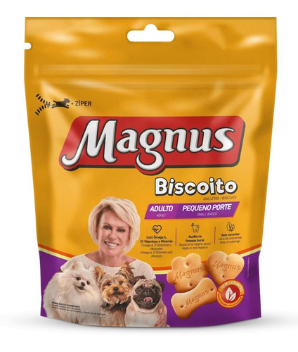 Magnus Biscoitos e petiscos para cães adulto pequeno porte 400g