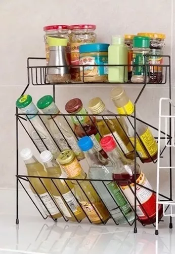 Organizador De Cocina Botellas Especias 3 Niveles