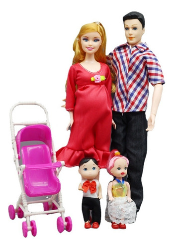 1 Juego Aleatorio De Muñeca Barbie Embarazada A Family