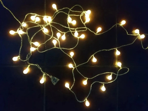 Guirnalda Luces Guía Led Blanca Cálida Decorar Jardín Casa