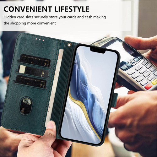 Funda De Piel Tipo Cartera Para Motorola G75 G73 G72 G71 G71s