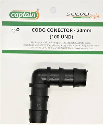 Codo Conector 16mm (100 Und)