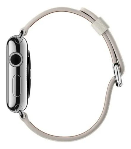 Correa Cuero Compatible Iwatch Apple Watch 38/40/41mm Naranj