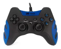 Comprar Controle joystick Knup KP-4040 preto\u002Fazul
