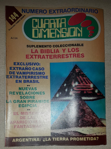 Revista Cuarta Dimensión N°144 Septiembre De 1986