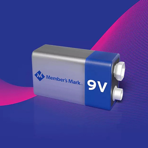 Baterías Alcalinas 9v Members Mark, Paquete Con 10 Piezas