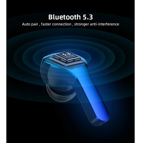 Audífonos Aliencraft Q-volt - Bluetooth Tws Con Power Bank Color Negro