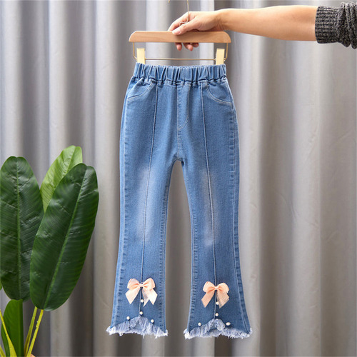 Pantalones Vaqueros Para Niños, Bonitos Pantalones Acampanad