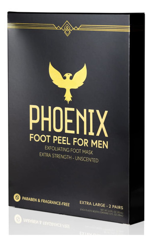 Paquete De 2 Phoenix Foot Peel Para Hombre, Extra Grande, E.