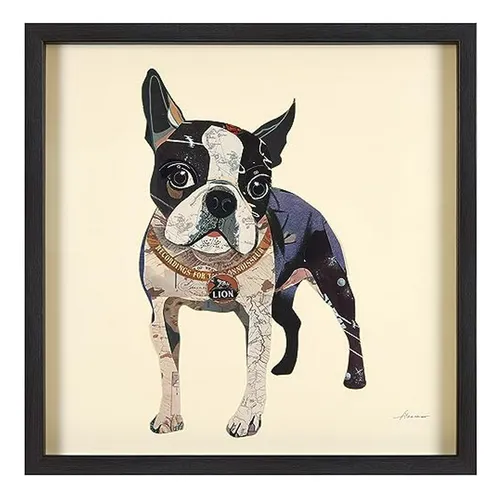 Cuadro De Pared Boston Terrier 25 X 25 Por Alex Zeng, List