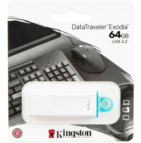 Pendrive Kingston Datatraveler Exodia 64gb Usb 3.2 