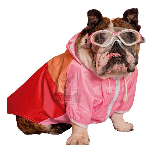 Piloto Tipo Capa Impermeable Perro Lluvia. Talles Grandes