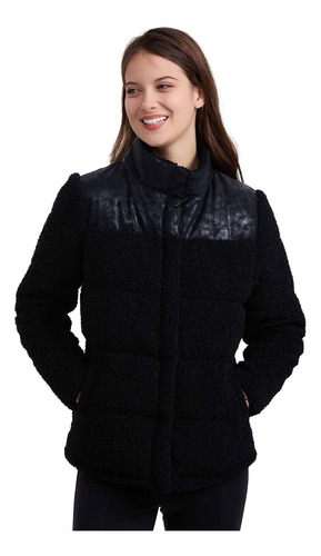 Chaqueta Mujer Bouclé Negro Fashion's Park