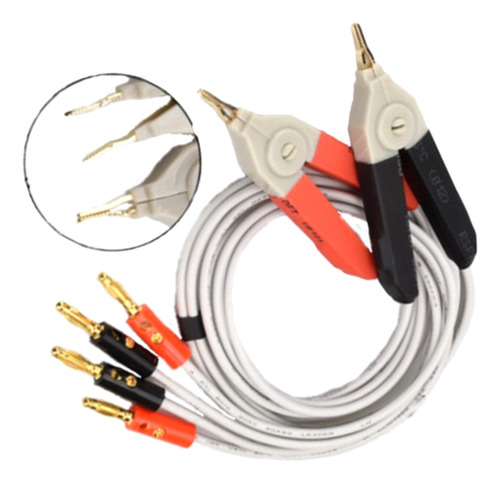 Cable Tipo Banana Plug Clips, Cables De Sonda Lcr De Baja Re