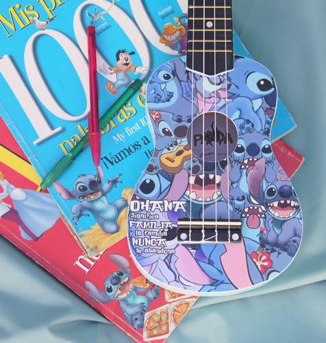 Ukelele Soprano Jake Diseño Stitch P + Funda + Púa