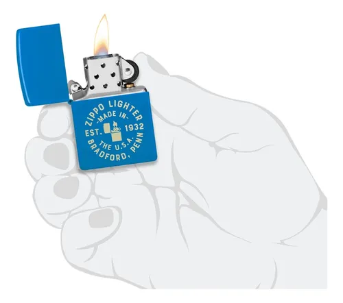 Encendedor Zippo Zippo Seal Design Azul Zp46173