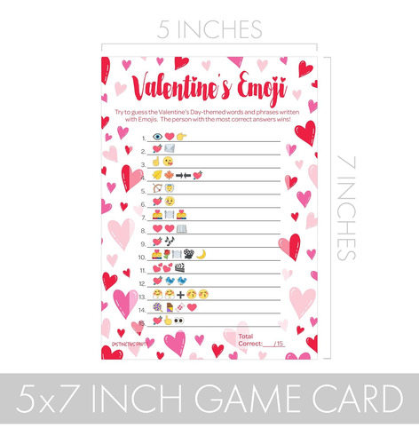 Distinctivs Juego De Emoji Fiesta Del Día De San Valentín -