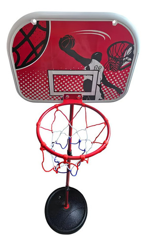 Kit Cesta Basquete Infantil Bola Bomba Ajustável 150cm Aro20