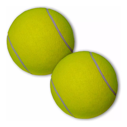 Set X2 Pelota Tenis 25 Cm Felpa Gigante Playa Playera 