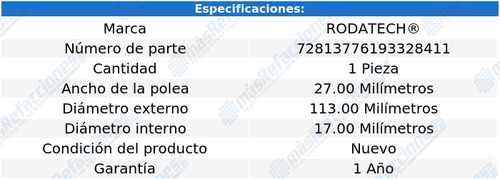 Polea Guía Accesorios Chevrolet C3500 V8 5.0l 88-98