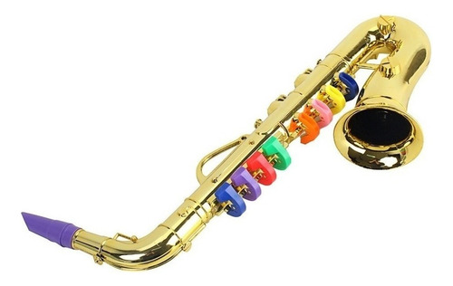 . Toca El Saxofón Con 8 Teclas De Colores Instrumento