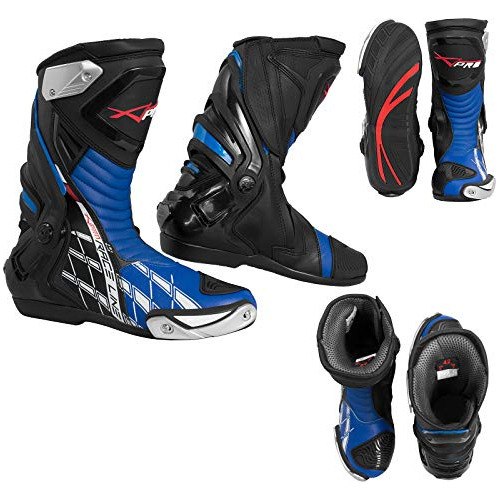 Botas De Motocross Ce Certified Azules, Talla 42