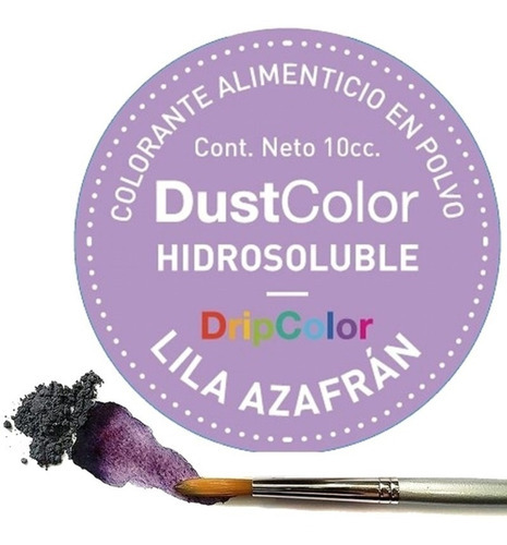 Colorantes Hidrosolubles Dustcolor 10cc Comestibles Veganos Tipo Lila Azafran