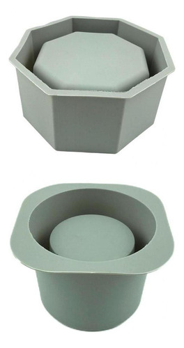 Molde De Vaso De Flor De Cimento De Concreto Pequeno 2pcs Mo