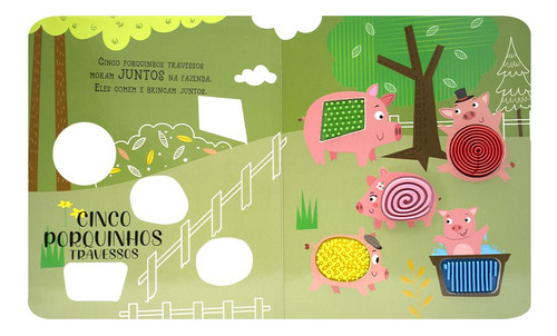 Esconde-esconde Animado! Toque & Sinta:cinco Porquinhos, De Mammoth World. Editorial Todolivro, Capa Mole Em Português