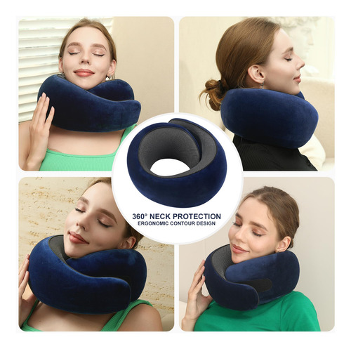 Almohada De Viaje Memory Foam Para Aviones Y Cuello 2024