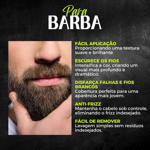 Pomada Black 150g Escurecedora Barba Cabelo Brilho Extra